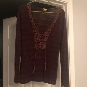 Long sleeve striped Gimmicks shirt